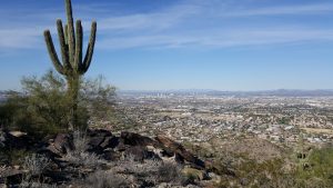 View of Phoenix from the top of South Mountain, Arizona